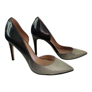 BCBGeneration Black‎ And Silver stiletto Womens Size 8b Formal Party